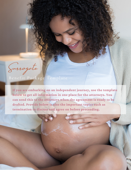 Surogate Benefit Package Template Cover page