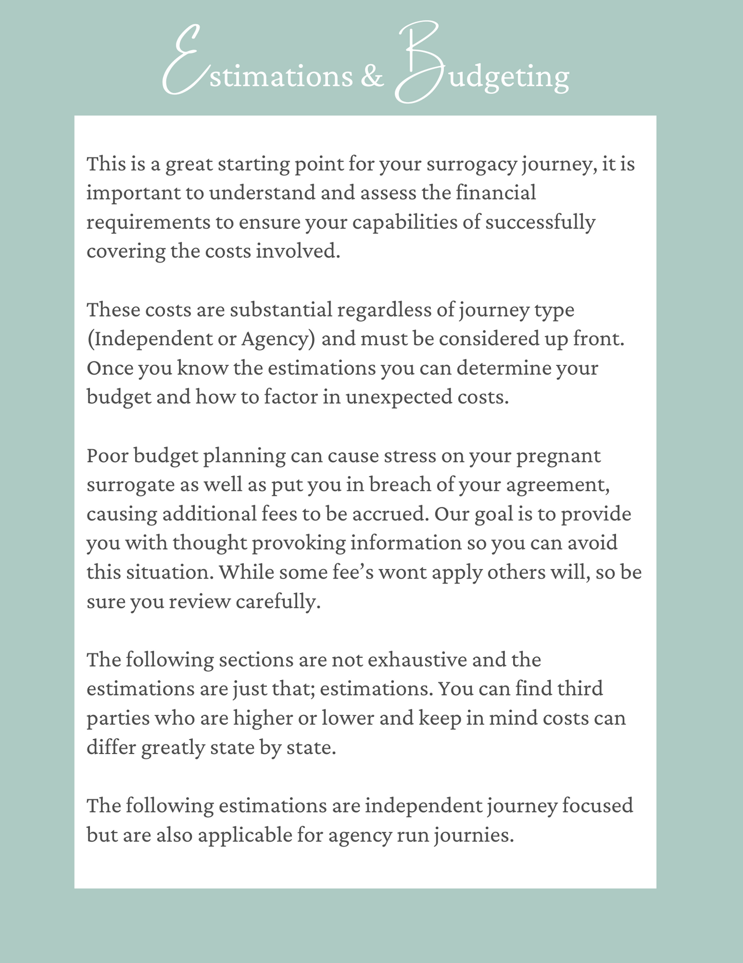 where to start with The Ultimate Surrogacy Budget Guide